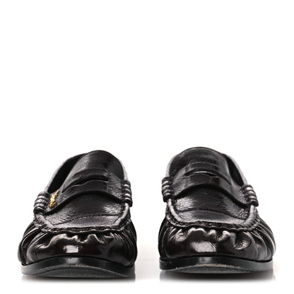 Saint Laurent Supple Eel Le 15 Loafer Penny Slippers 39 Burnt Brown 3 of 10