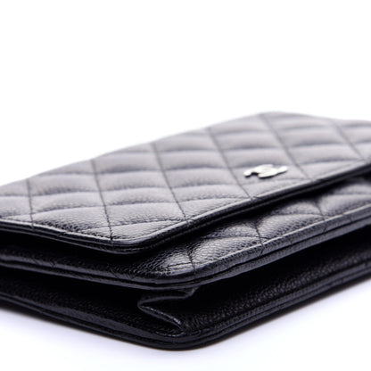 Chanel Caviar Quilted Wallet On Chain WOC Black 6 of 11