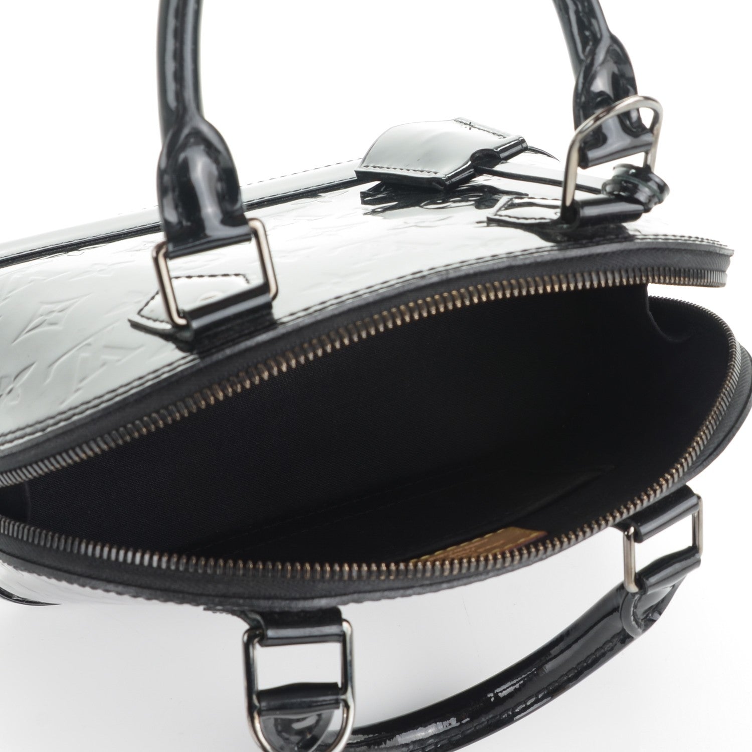Louis Vuitton Vernis Alma BB Noir Magnetique 5 of 7