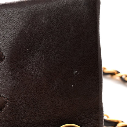Chanel Lambskin Quilted Mini Square Flap Bag Dark Brown 13 of 13