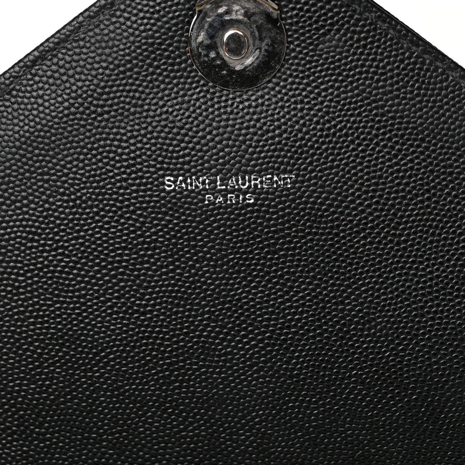 Saint Laurent Grain De Poudre Textured Mixed Matelasse Large Triquilt Monogram Monochrome Satchel Black 6 of 21