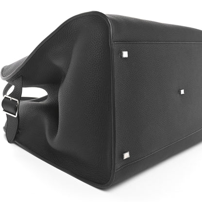 The Row Grained Calfskin Soft Margaux 17 Black 8 of 9