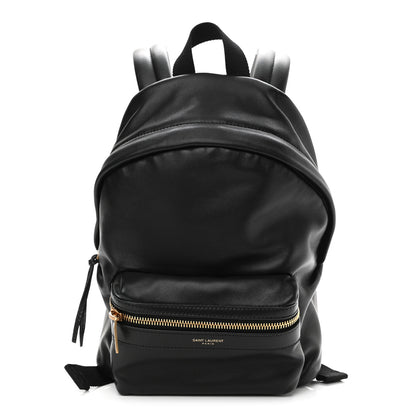 Saint Laurent Calfskin Mini Toy City Backpack Black 1 of 9