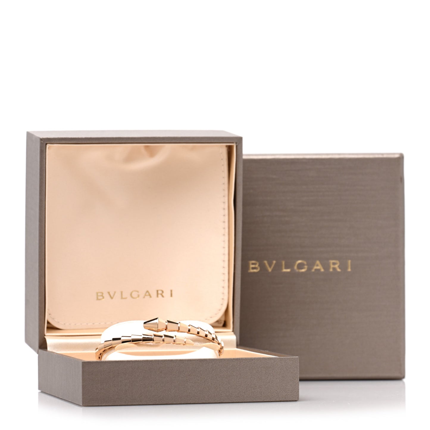 18K Rose Gold Serpenti Viper Bracelet M