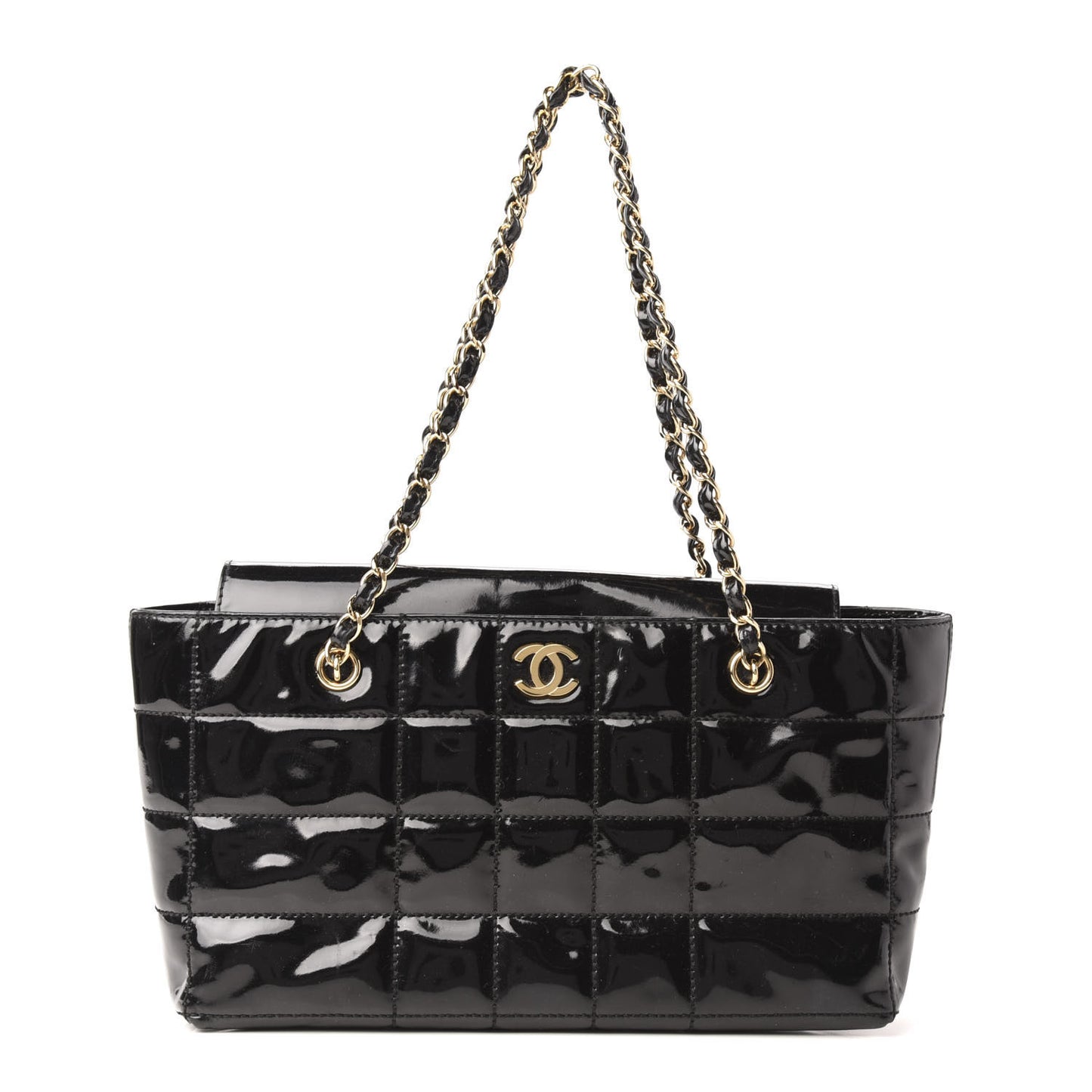 Patent Chocolate Bar CC Tote Black