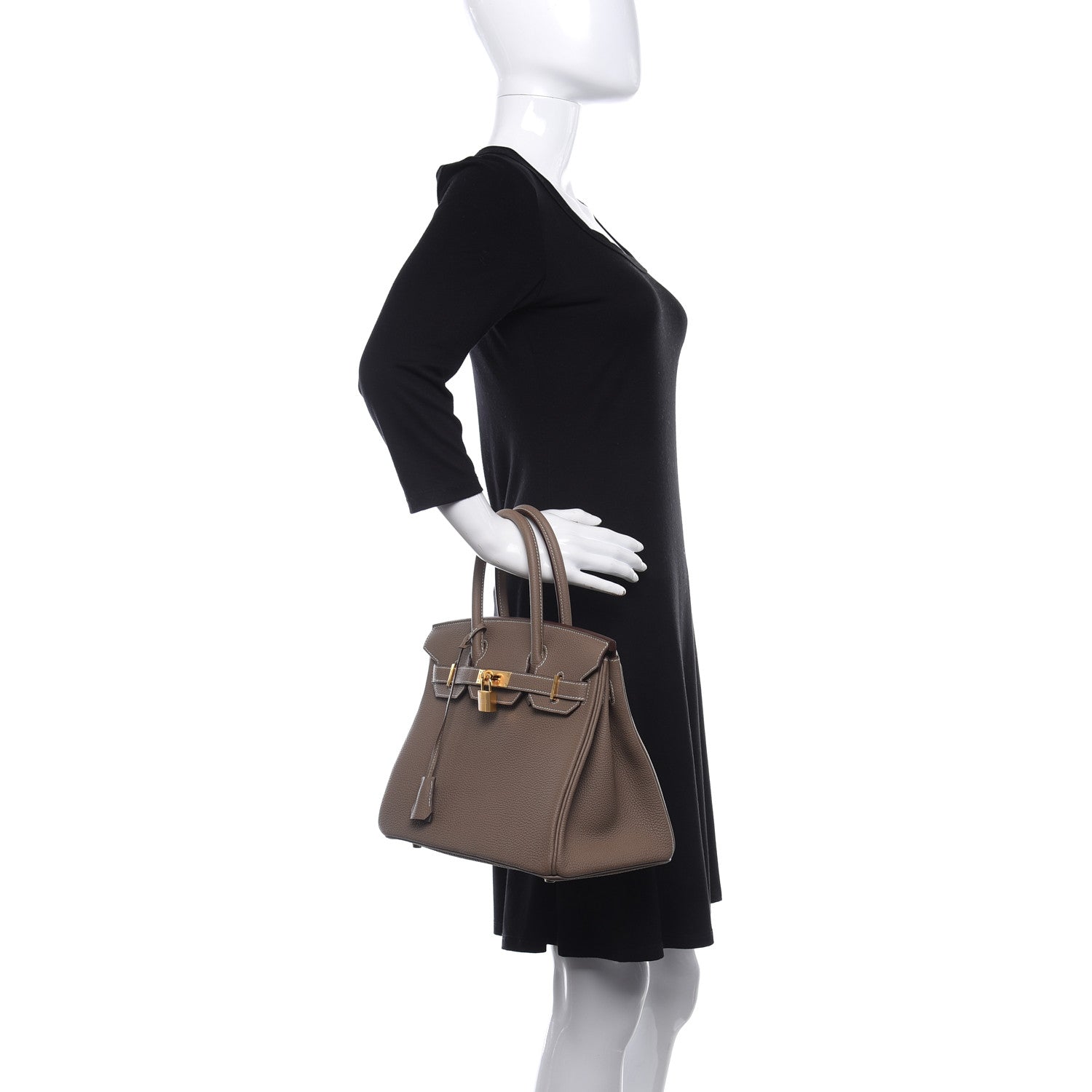 Hermes Togo Birkin 30 Etoupe 2 of 35