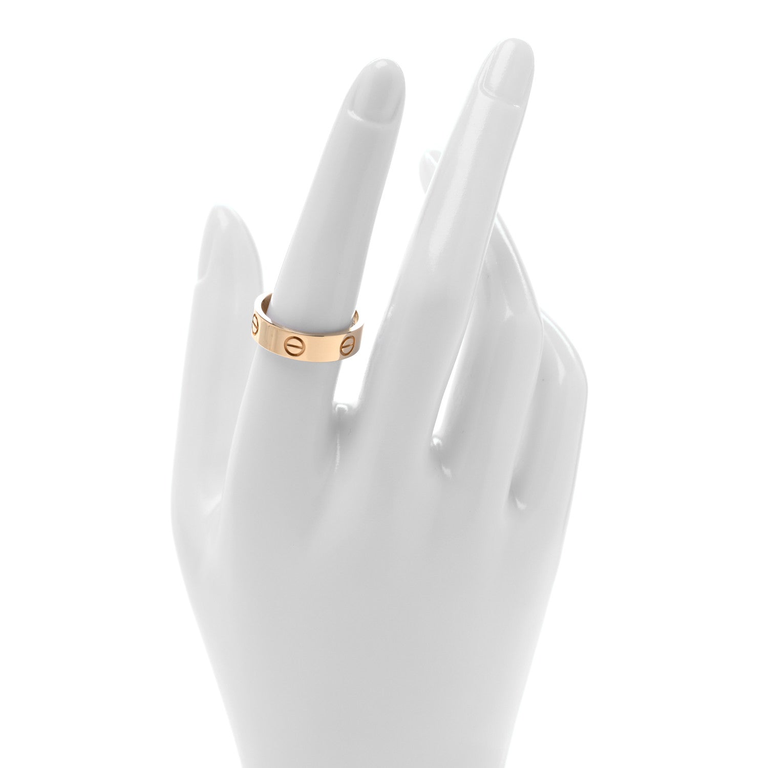 Cartier 18K Yellow Gold 5.5mm LOVE Ring 56 7.5 2 of 7