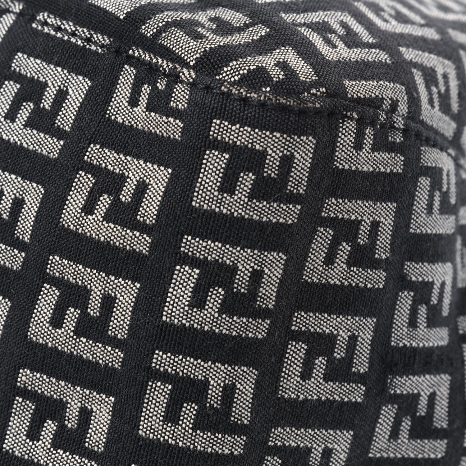 Fendi Zucchino Shoulder Bag Black 15 of 27