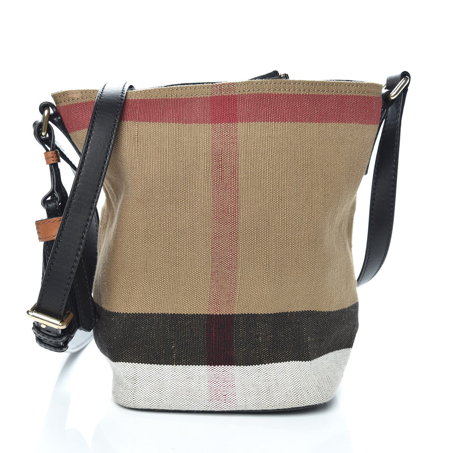 Canvas Mega Check Mini Ashby Tassel Crossbody Black