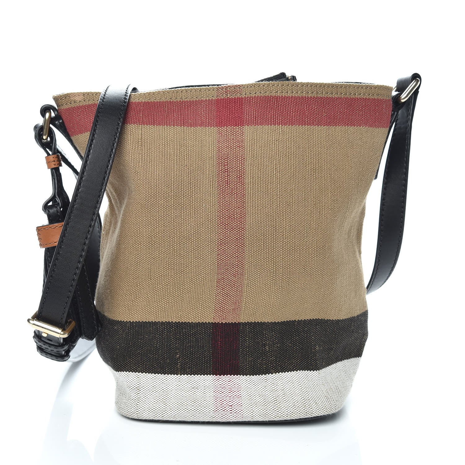 Burberry Canvas Mega Check Mini Ashby Tassel Crossbody Black 3 of 11