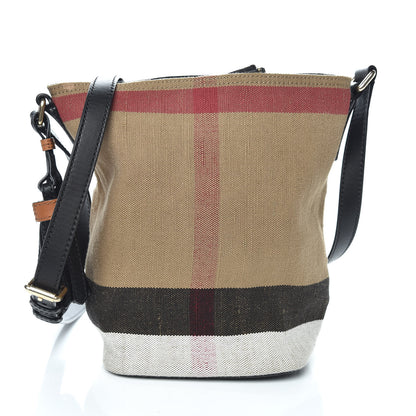 Burberry Canvas Mega Check Mini Ashby Tassel Crossbody Black 3 of 11