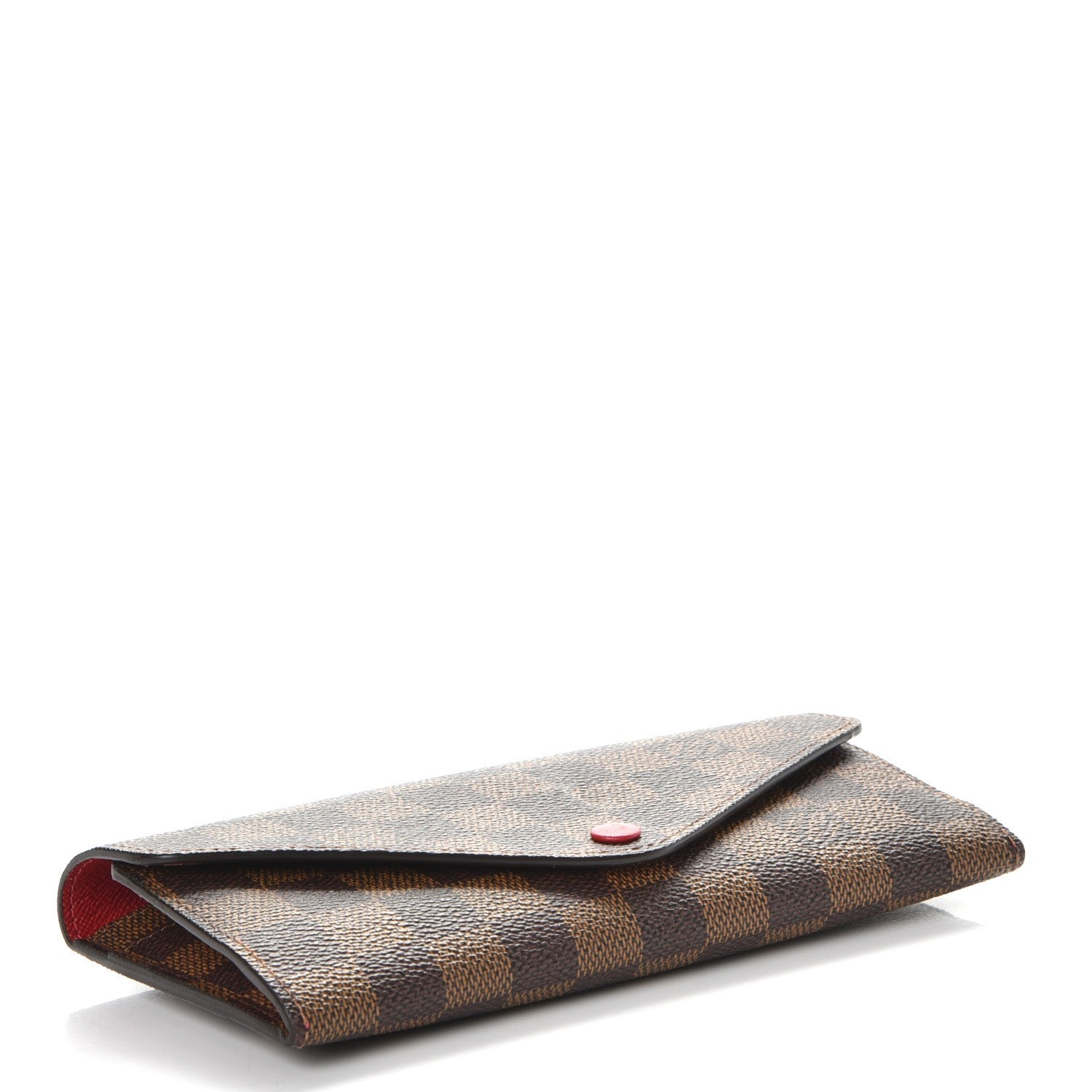 Louis Vuitton Damier Ebene Josephine Wallet Red 6 of 12