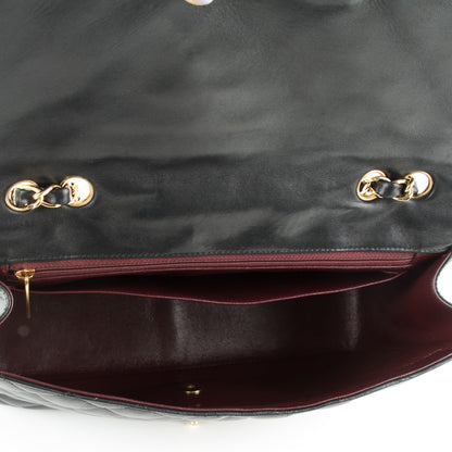 Chanel Lambskin Quilted Jumbo Single Flap Black 5 of 8