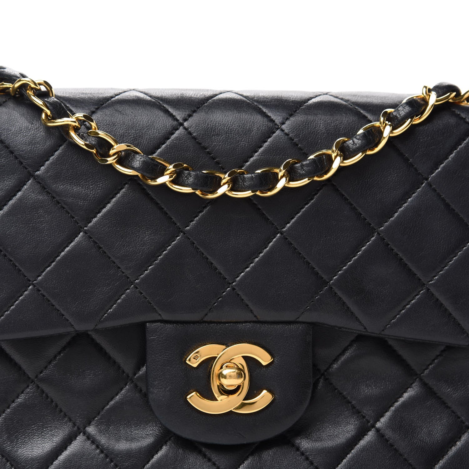 Chanel Lambskin Quilted Small Double Flap Black 16 of 16