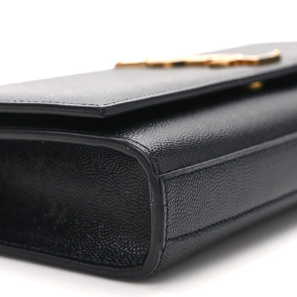 Saint Laurent Grain De Poudre Monogram Cassandre Clutch Black 7 of 10