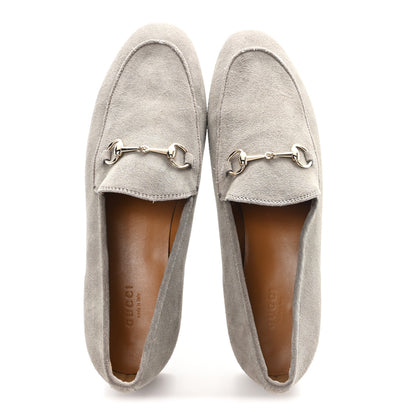 Gucci Suede Horsebit Womens Jordaan Loafers 40 New Fango 2 of 10