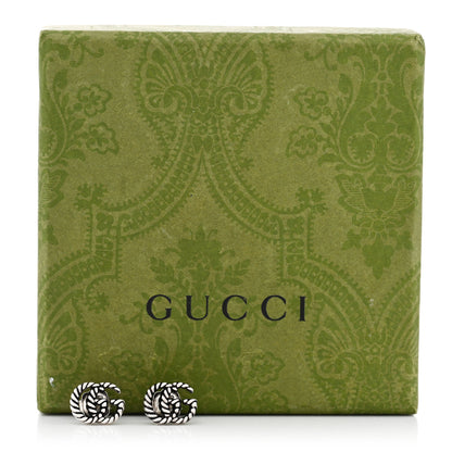 Gucci Sterling Silver Torchon Double G Earrings 5 of 5