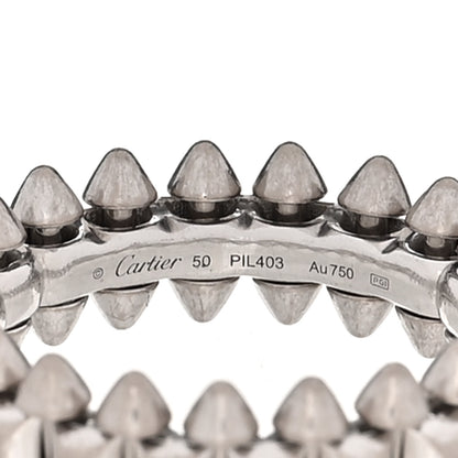 Cartier 18K White Gold SM Clash De Cartier Ring 50 5.25 4 of 5