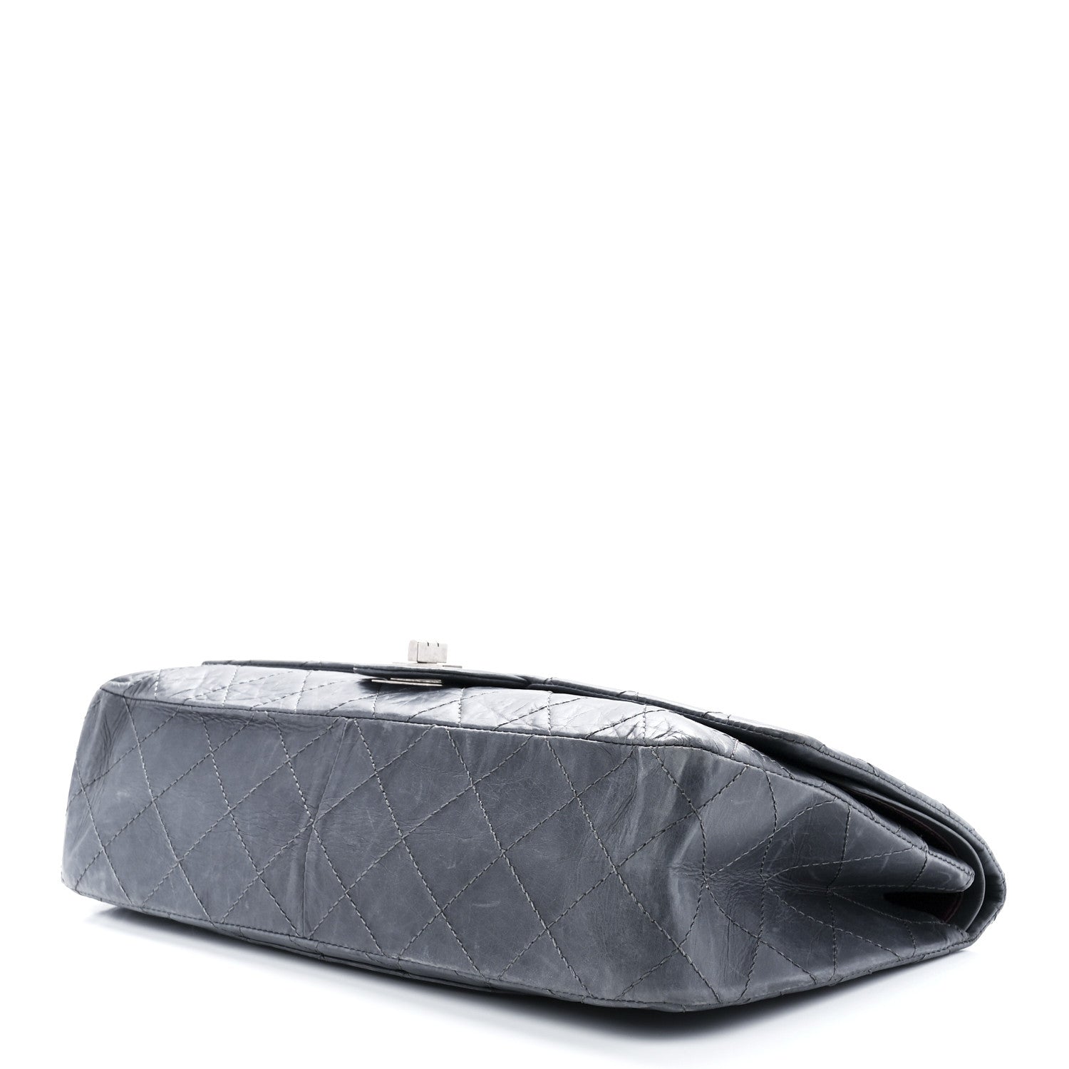 Chanel Aged Calfskin Quilted 50th Anniversary 2.55 Reissue 227 Flap Grey 11 of 13