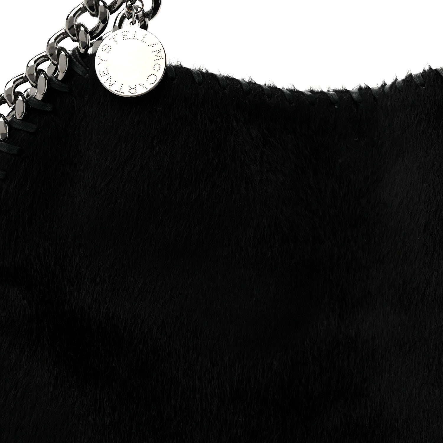 Stella McCartney Faux Pony Hair Falabella Tote Black 7 of 9