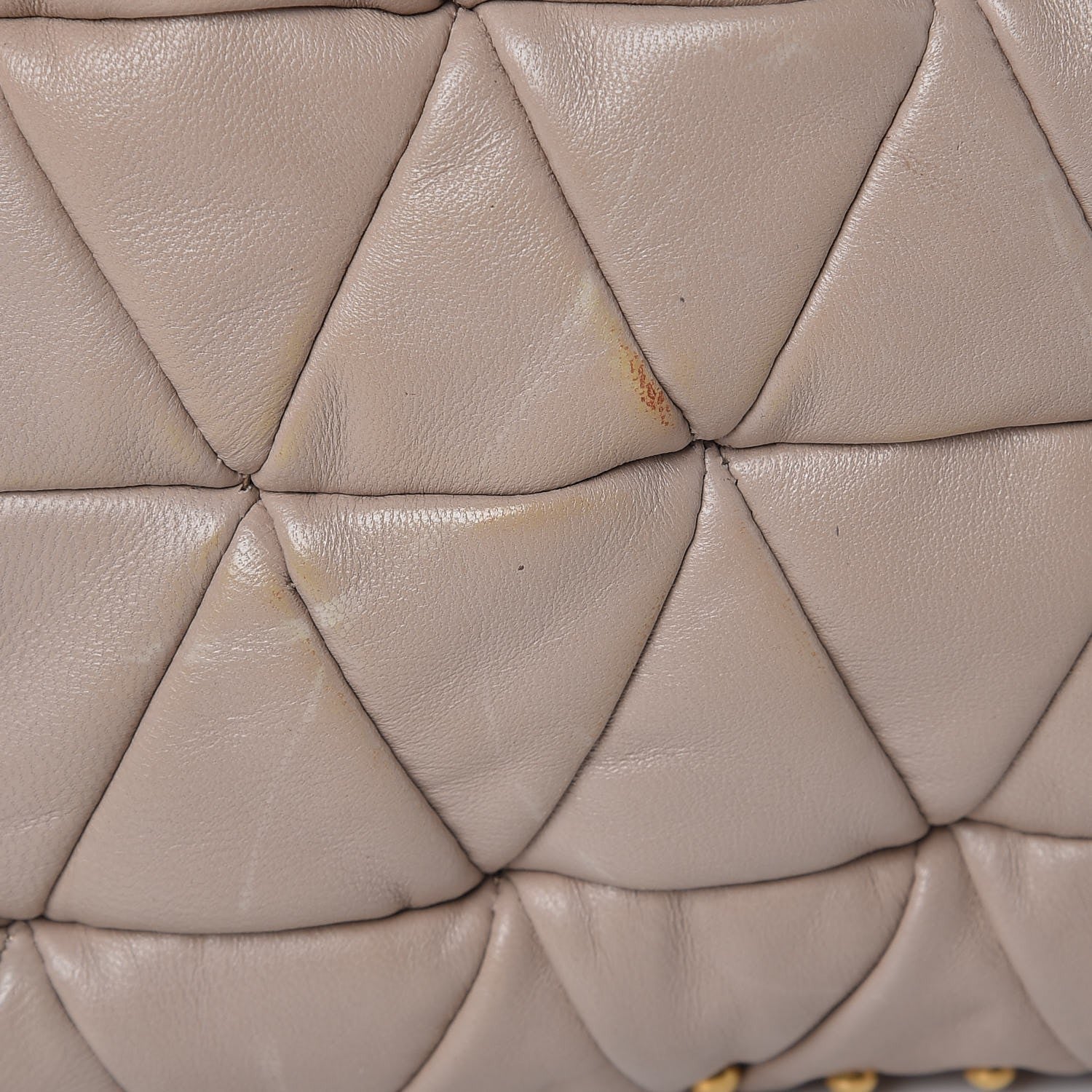 Miu Miu Nappa Quilted Studded Tote Cammeo 10 of 13