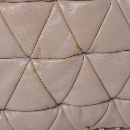 Miu Miu Nappa Quilted Studded Tote Cammeo 10 of 13
