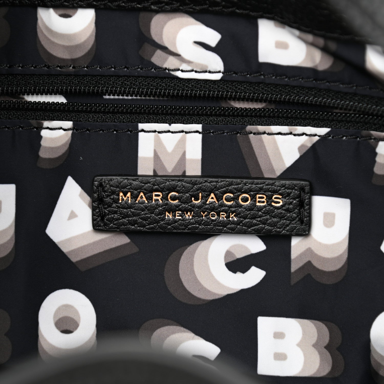 Marc Jacobs Grained Calfskin Lock That Bucket Bag Black 6 of 8
