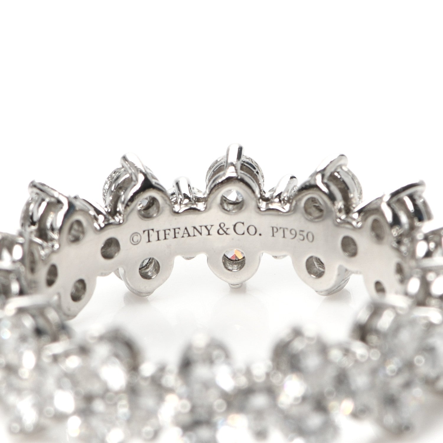 Tiffany Platinum Diamond Aria Eternity Ring 51 5.75 4 of 4