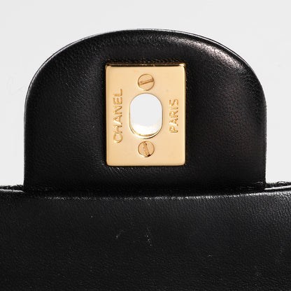 Chanel Lambskin Quilted Medium Double Flap Black 6 of 9