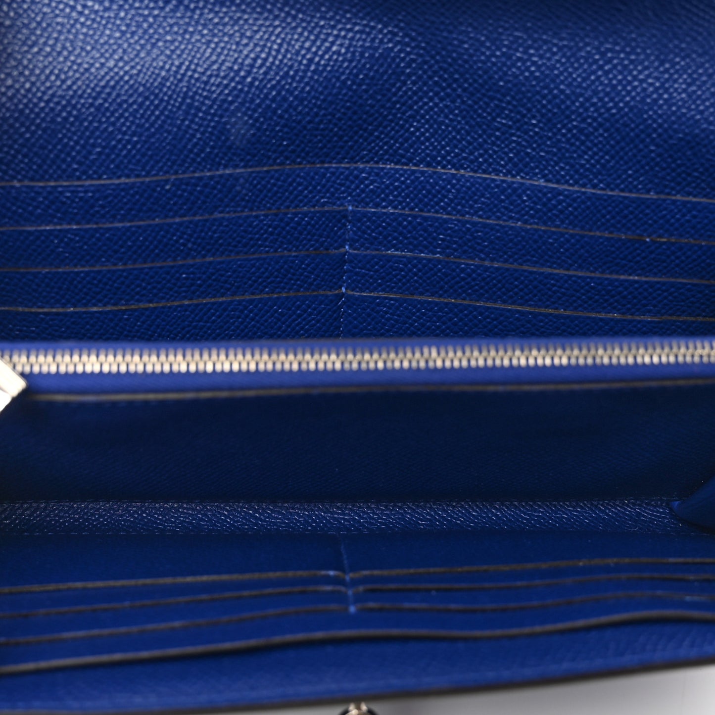 Epsom Kelly Longue Wallet Bleu Electrique
