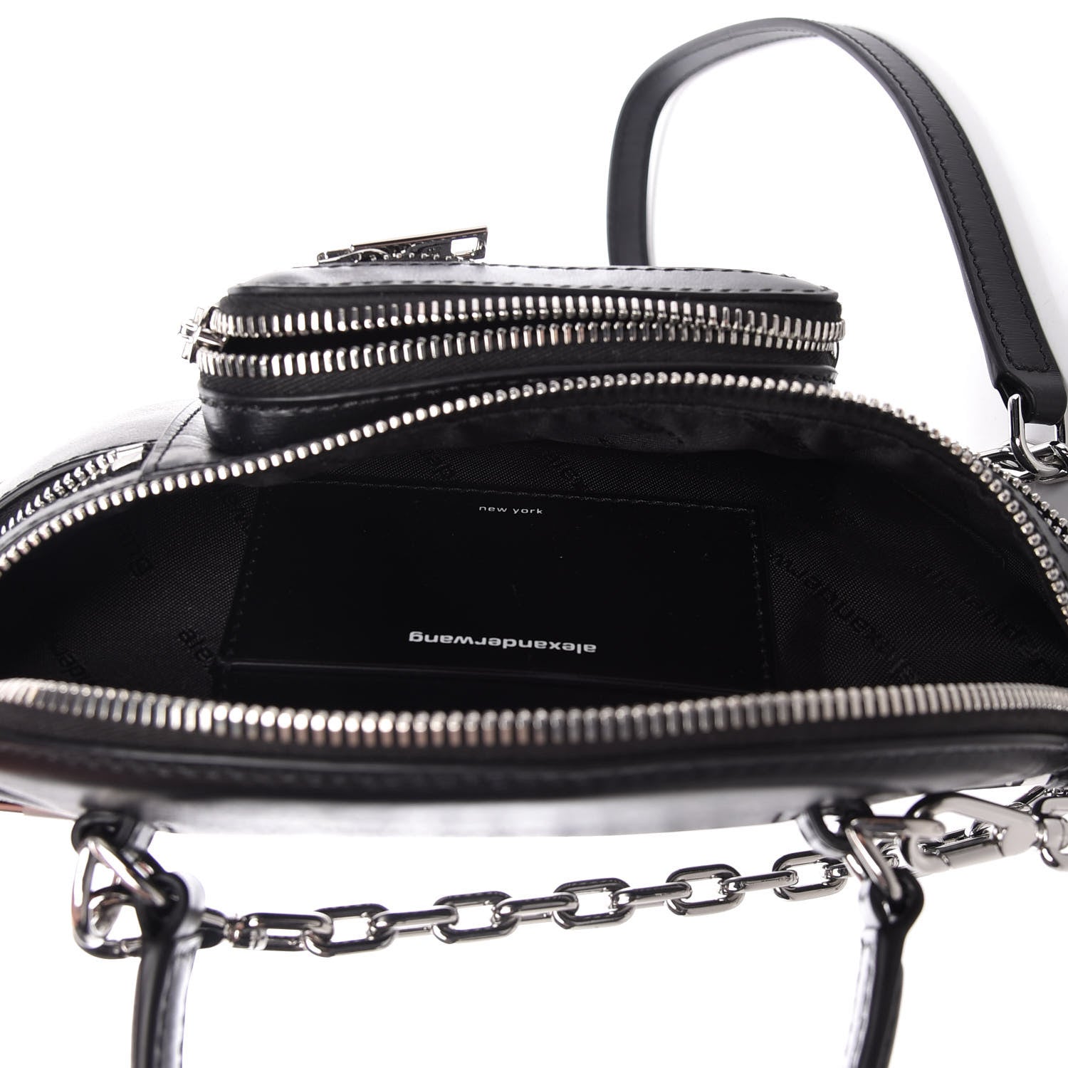 Alexander Wang Calfskin Mini Attica Top Handle Belt Bag Black 5 of 10