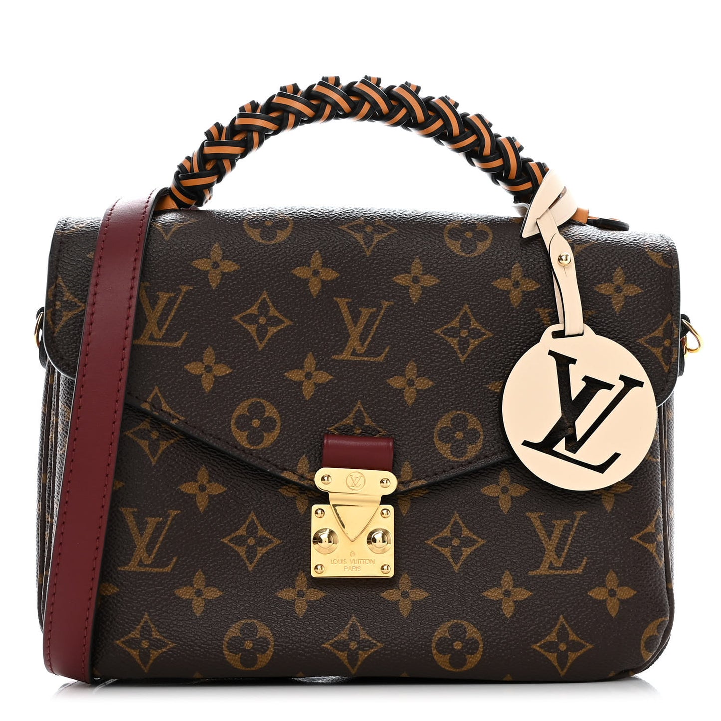 Monogram Braided Pochette Metis Safran