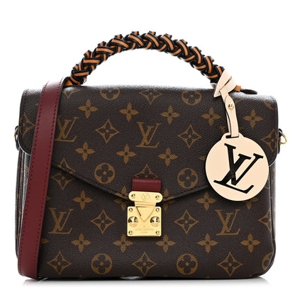 Louis Vuitton Monogram Braided Pochette Metis Safran 1 of 11