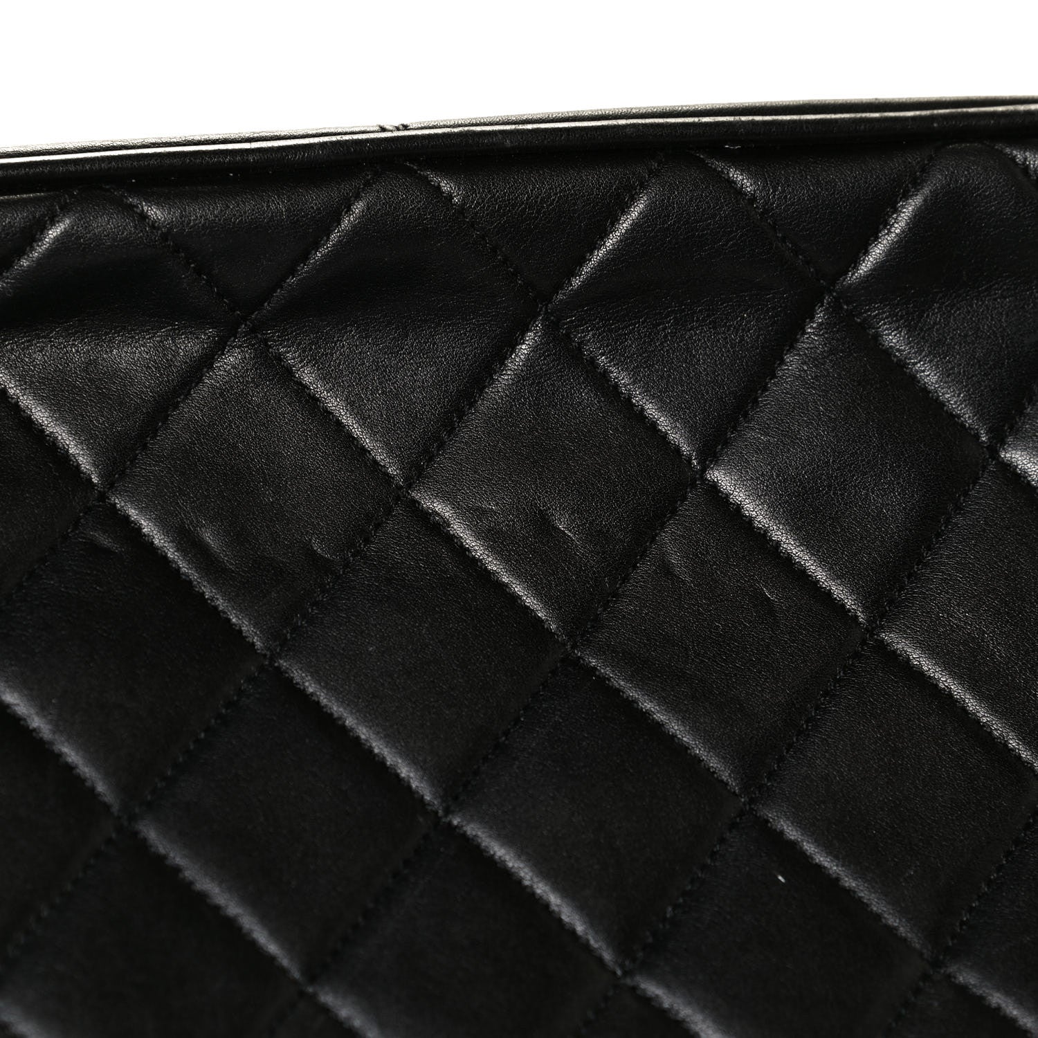 Chanel Lambskin Quilted Shopping Tote Black 4 of 8