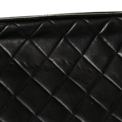 Chanel Lambskin Quilted Shopping Tote Black 4 of 8