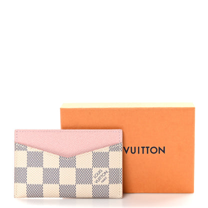 Louis Vuitton Damier Azur Daily Card Holder Rose Ballerine 8 of 8