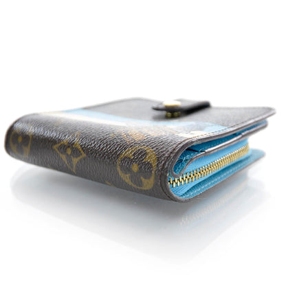 Louis Vuitton Monogram Groom Compact Zip Wallet Blue 3 of 7