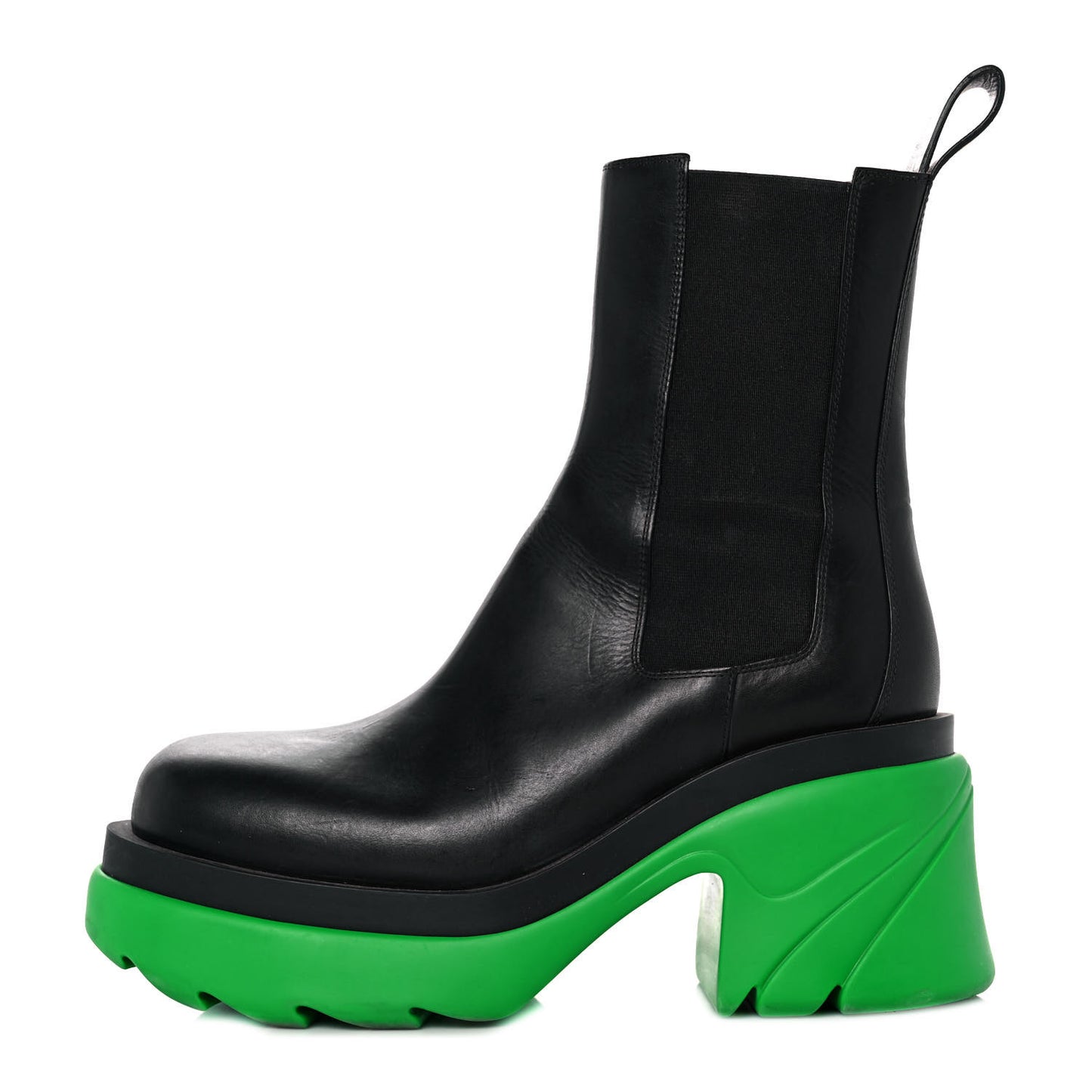 Calfskin The Flash Chelsea Boots 40.5 Black Grass