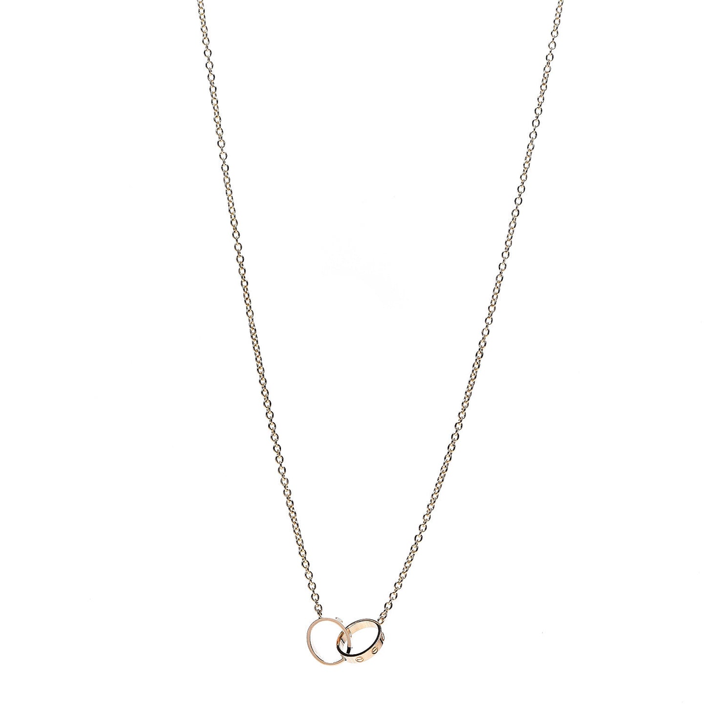 18K Yellow Gold Interlocking LOVE Necklace