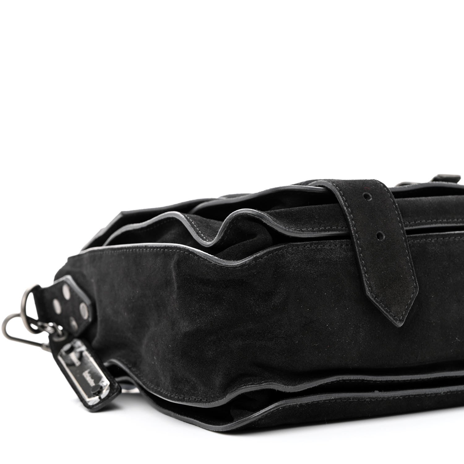 Proenza Schouler Suede Medium PS1 Satchel Black 9 of 10