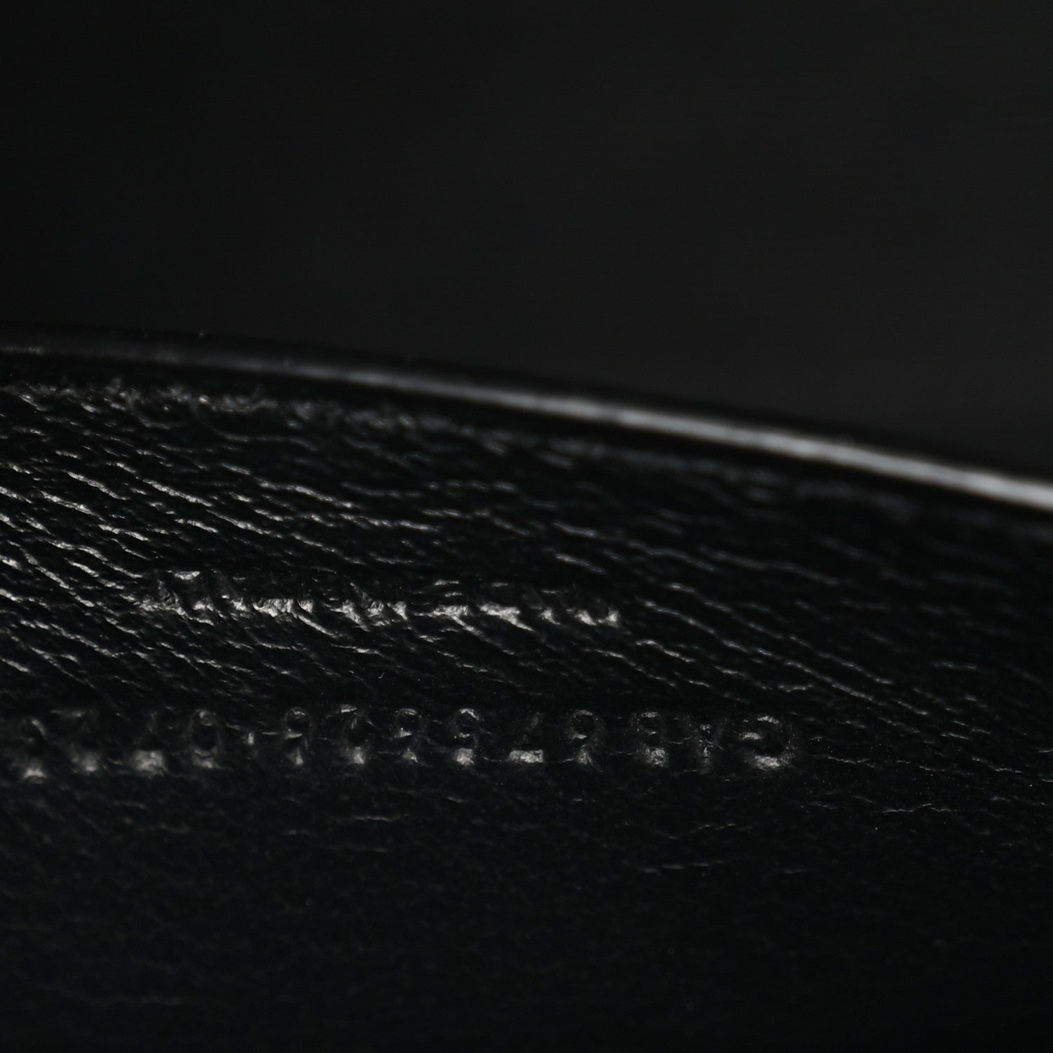 Saint Laurent Shiny Calfskin Crocodile Embossed Small Manhattan Baguette Black 7 of 11