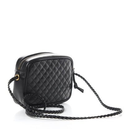 Gucci Calfskin Trapuntata Web Mini GG Shoulder Bag Black 3 of 12