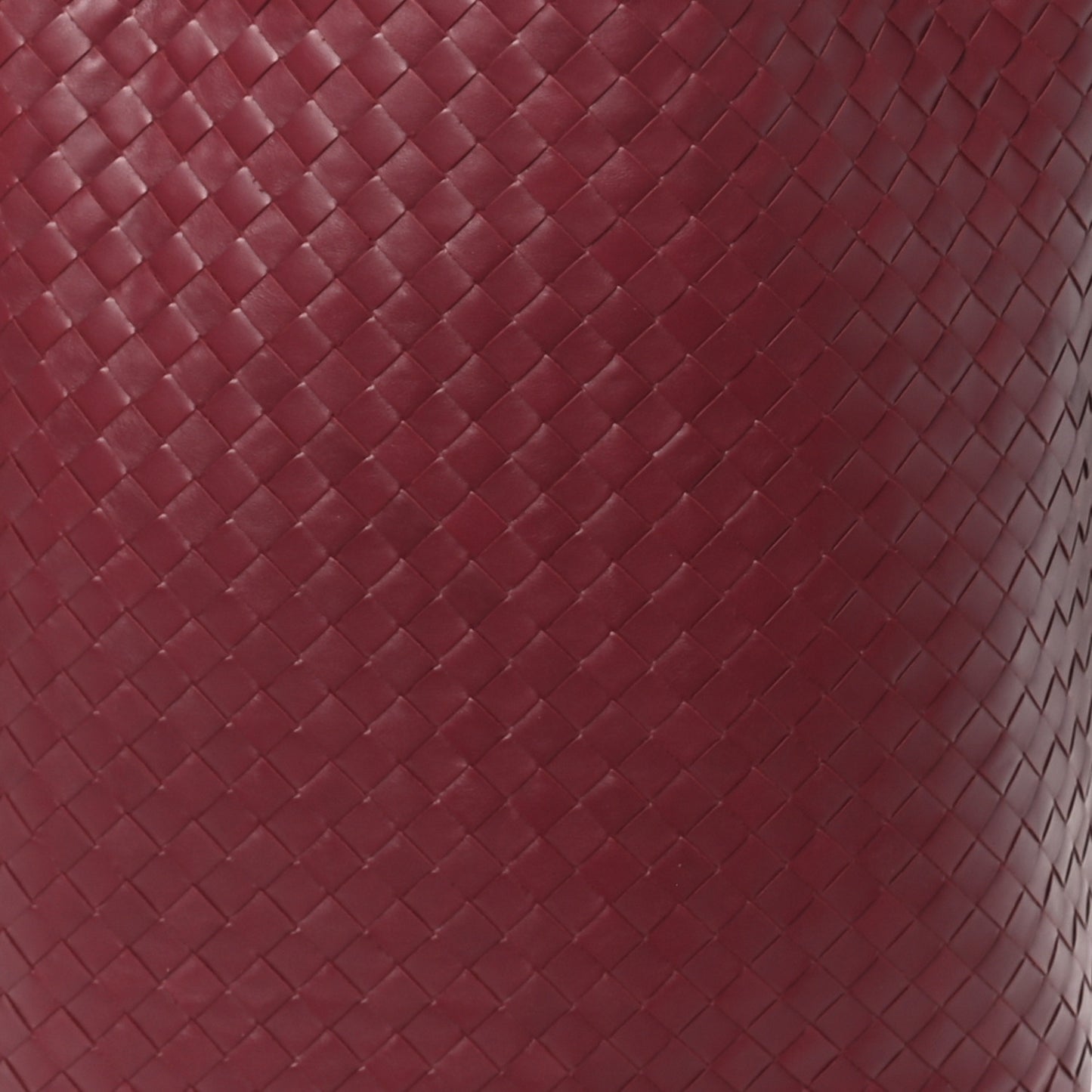 Calfskin Intrecciato Large North South Tote Bag Burgundy