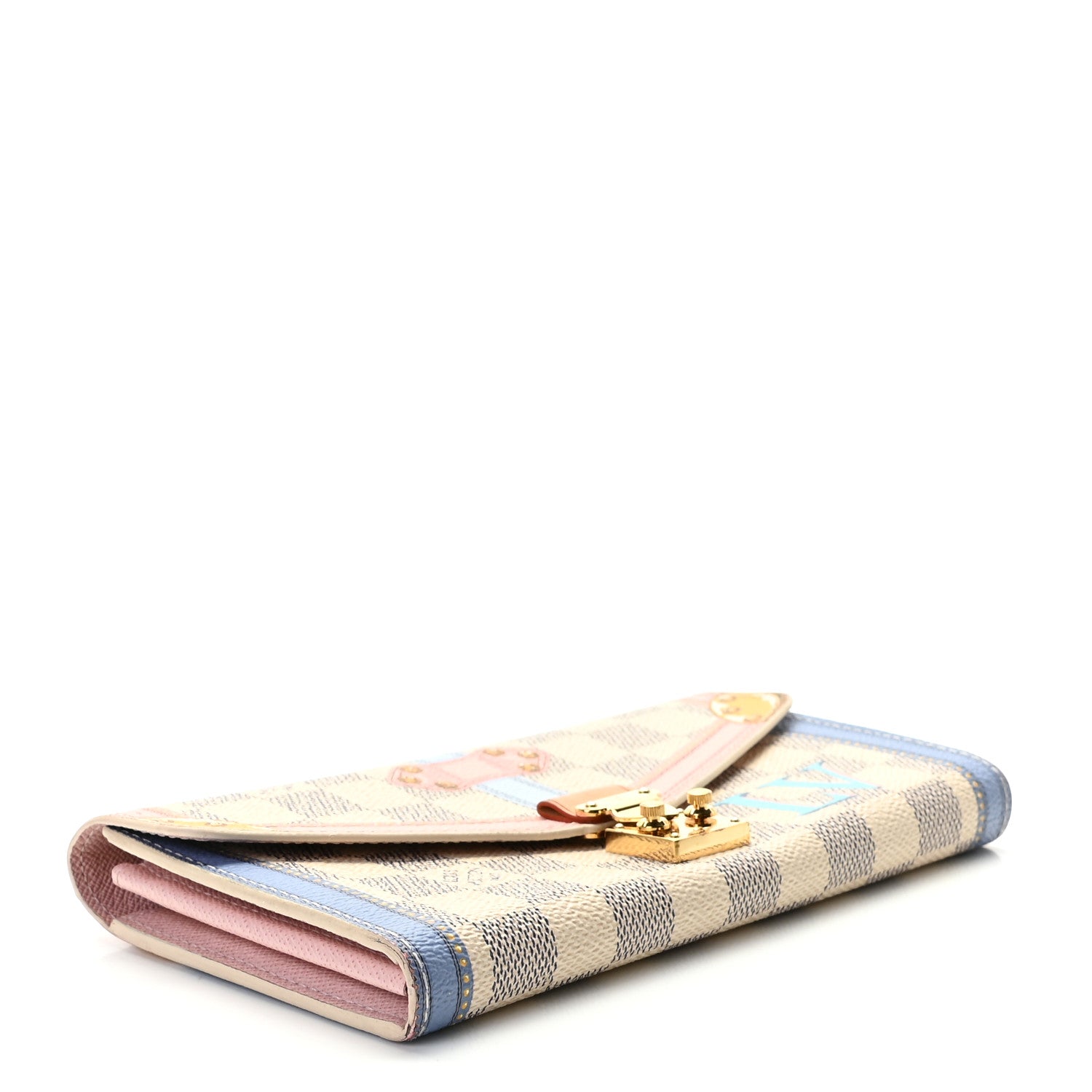 Louis Vuitton Damier Azur Summer Trunks Sarah Wallet NM 4 of 8