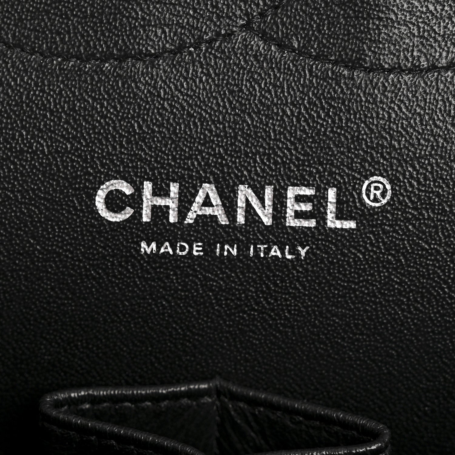 Chanel Shiny Crumpled Calfskin Quilted Jumbo Double Flap So Black 6 of 14