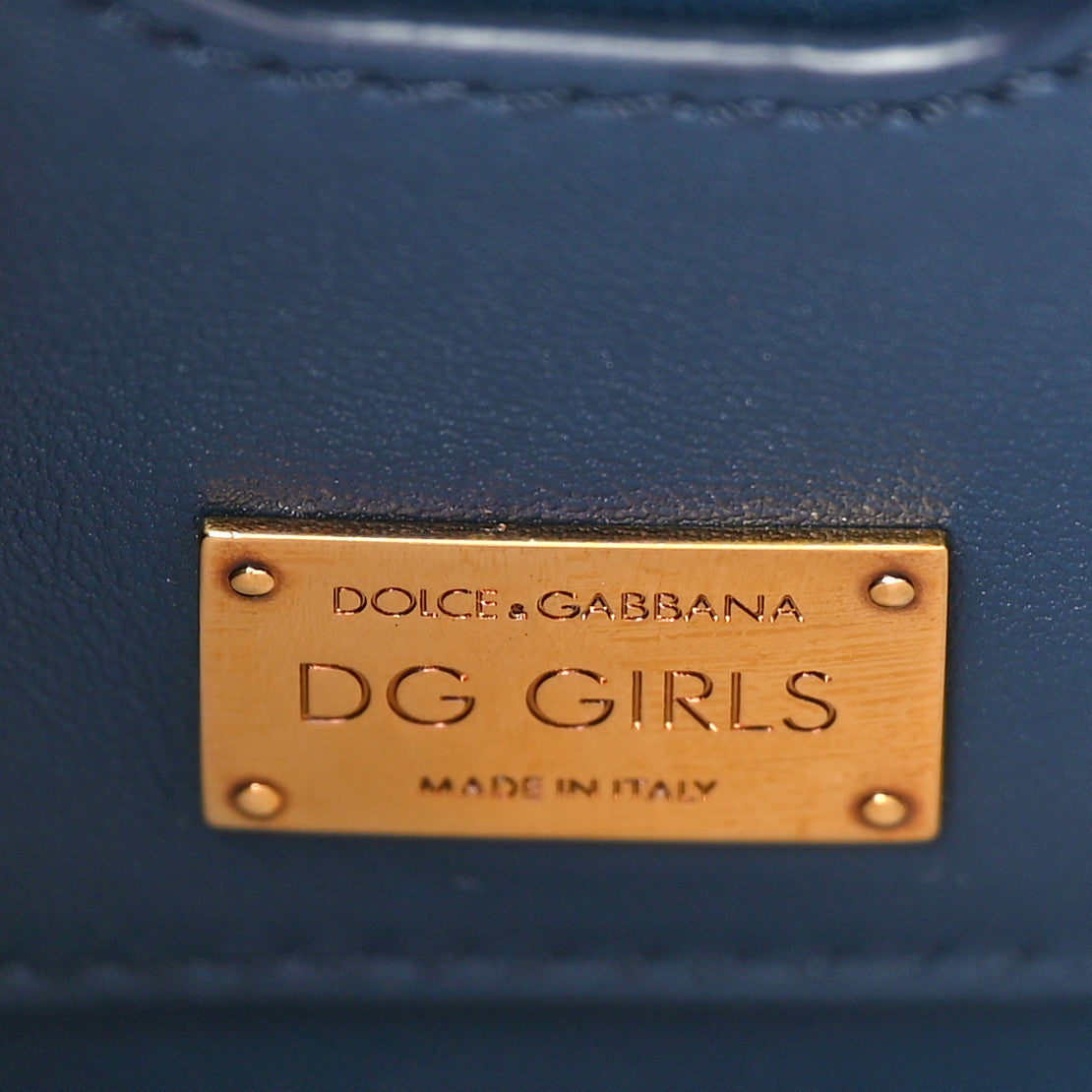 Denim DG Girls Shoulder Bag Blue