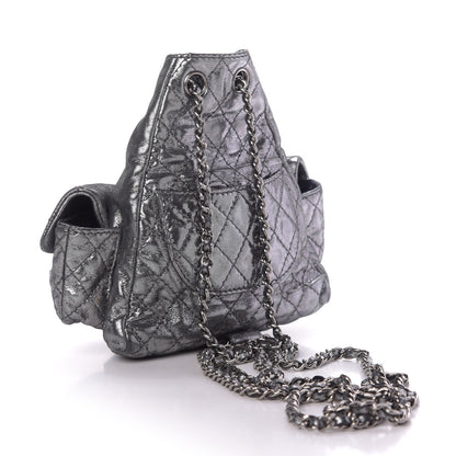 Chanel Iridescent Calfskin Mini Backpack Is Back Silver 2 of 8