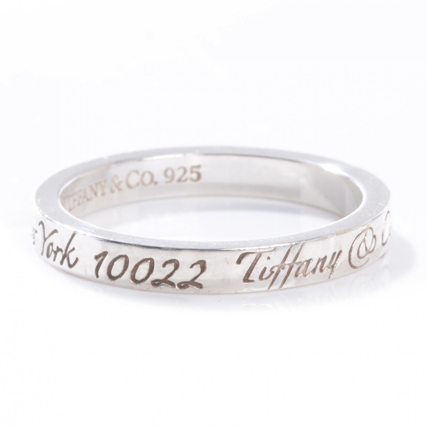 Sterling Silver Notes Narrow Ring 7.5