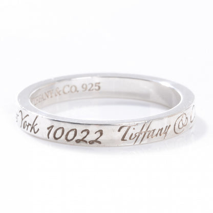 Tiffany Sterling Silver Notes Narrow Ring 7.5 5 of 6