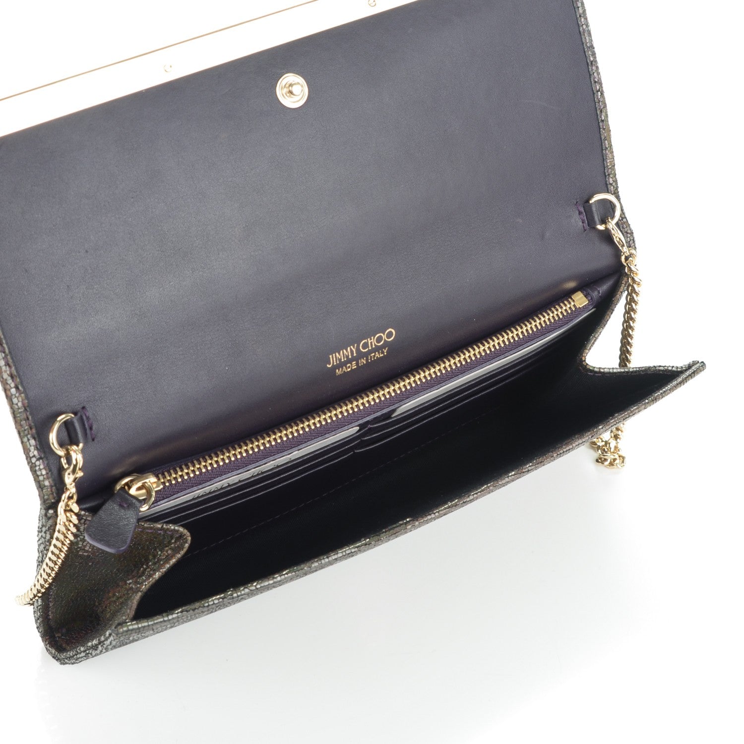 Jimmy Choo Holograph Print Milla Clutch Metallic 5 of 6